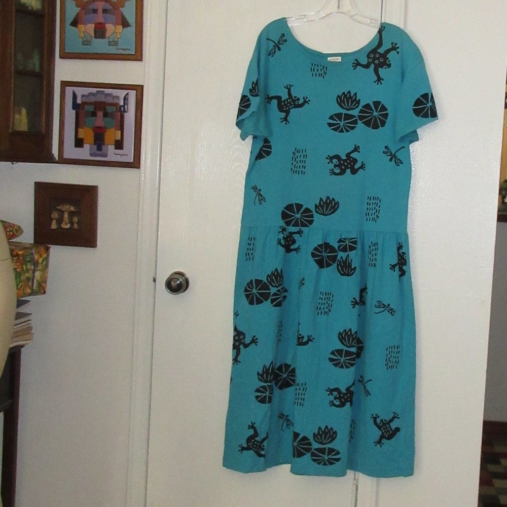 Turquoise Cotton Dress M.MAC